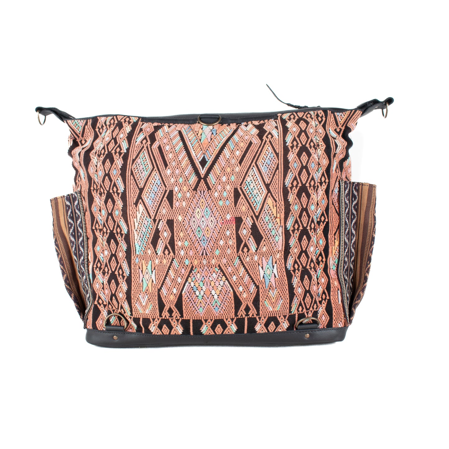 BEATRIZ CDB + DIAMANTE STRAP - OOAK HUIPIL - BLACK - NO. 17196