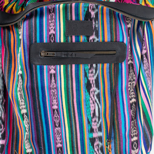 BEATRIZ CDB + DIAMANTE STRAP - OOAK HUIPIL - BLACK - NO. 17200