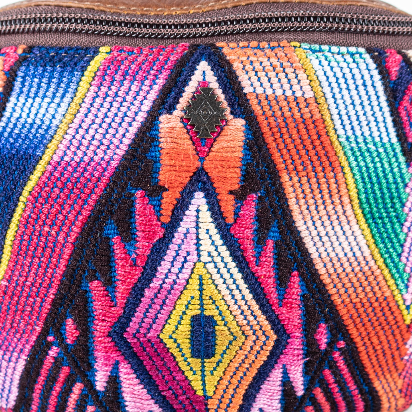 FANCY POUCH - OOAK HUIPIL - CAFE - NO. 17212