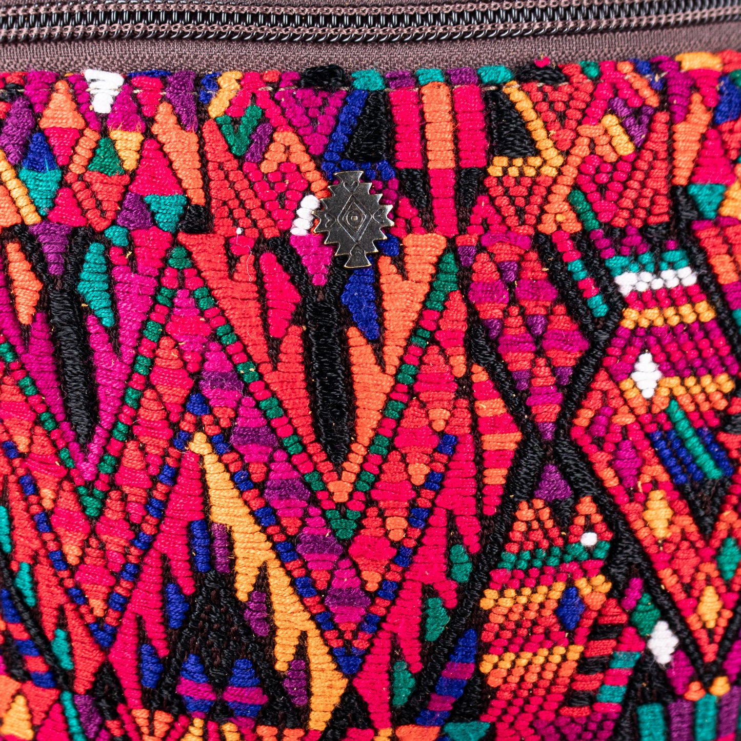 FANCY POUCH - OOAK HUIPIL - CAFE - NO. 17214