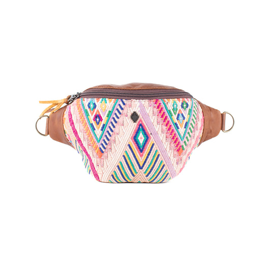 FANCY POUCH - OOAK HUIPIL - CAFE - NO. 17215