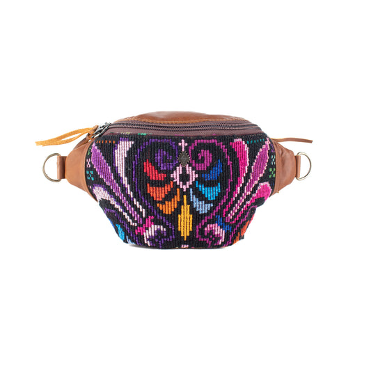FANCY POUCH - OOAK HUIPIL - CAFE - NO. 17216