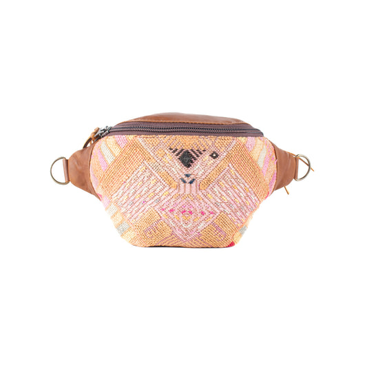 FANCY POUCH - OOAK HUIPIL - CAFE - NO. 17217