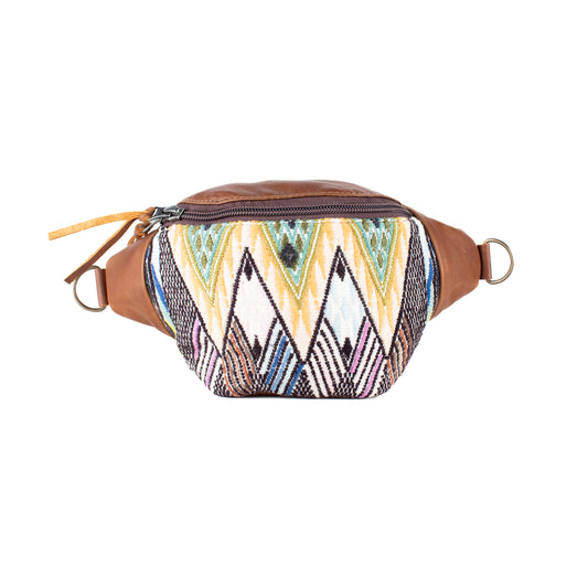 FANCY POUCH - OOAK HUIPIL - CAFE - NO. 17218