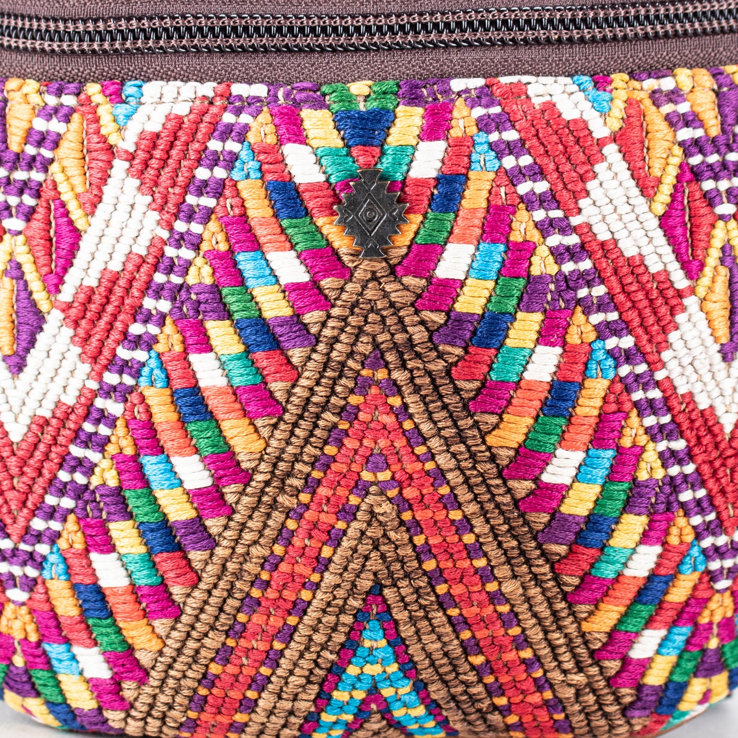 FANCY POUCH - OOAK HUIPIL - CAFE - NO. 17221