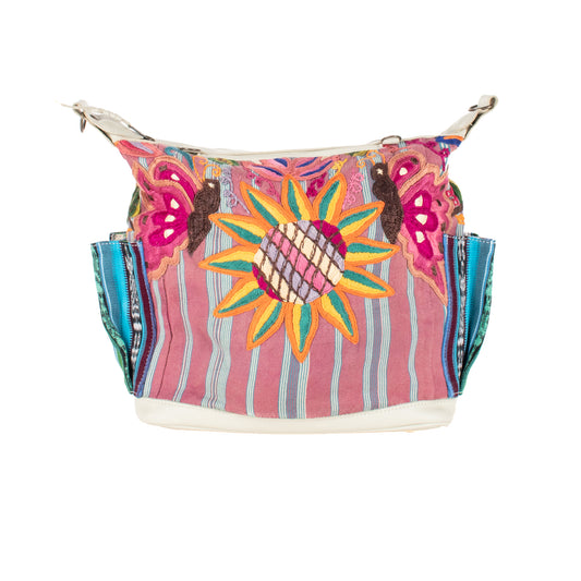 BEATRIZ MCDB + DIAMANTE STRAP - OOAK HUIPIL - BONE -  NO. 17246