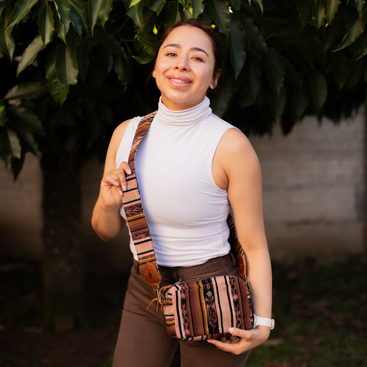 WANDER CROSSBODY + WIDE ADJUSTABLE STRAP SET - AFFOGATO ROSE - CAFE