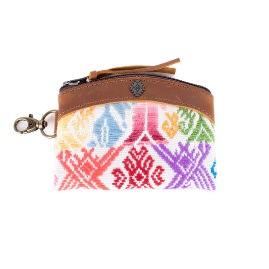 COIN PURSE - OOAK HUIPIL - CAFE - NO. 17474