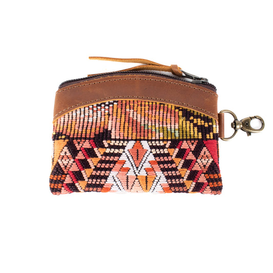 COIN PURSE - OOAK HUIPIL - CAFE - NO. 17475