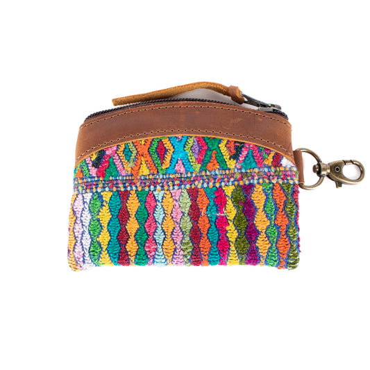 COIN PURSE - OOAK HUIPIL - CAFE - NO. 17476