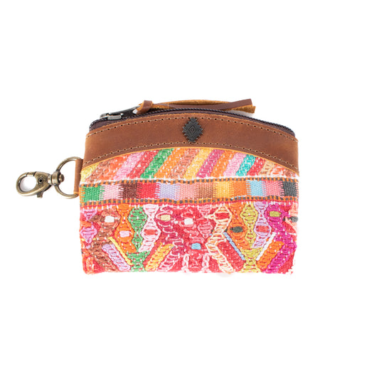 COIN PURSE - OOAK HUIPIL - CAFE - NO. 17477