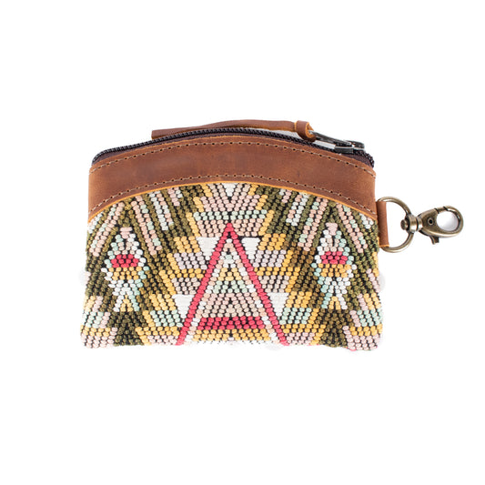 COIN PURSE - OOAK HUIPIL - CAFE - NO. 17478