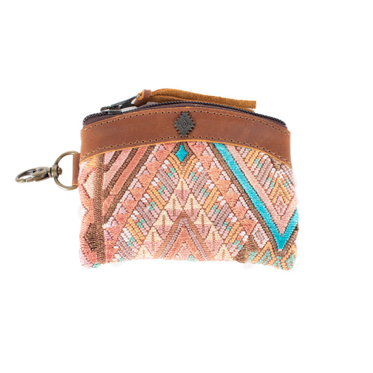 COIN PURSE - OOAK HUIPIL - CAFE - NO. 17479