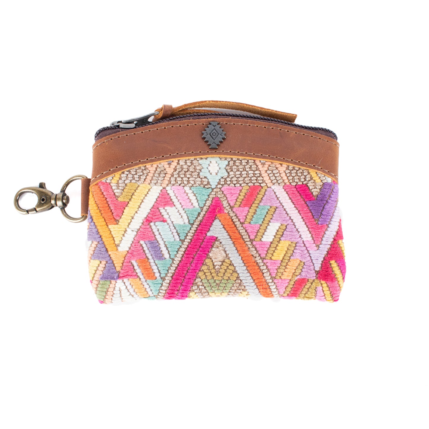 COIN PURSE - OOAK HUIPIL - CAFE - NO. 17484
