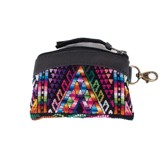 COIN PURSE - OOAK HUIPIL - BLACK - NO. 17485