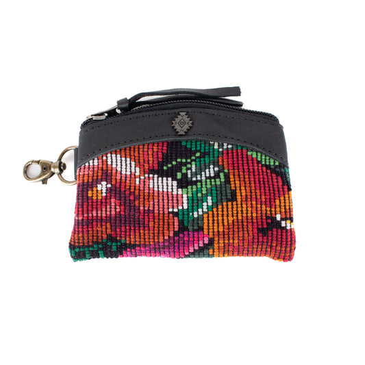 COIN PURSE - OOAK HUIPIL - BLACK - NO. 17485