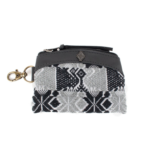 COIN PURSE - OOAK HUIPIL - BLACK - NO. 17494