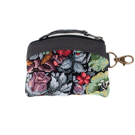 COIN PURSE - OOAK HUIPIL - BLACK - NO. 17495