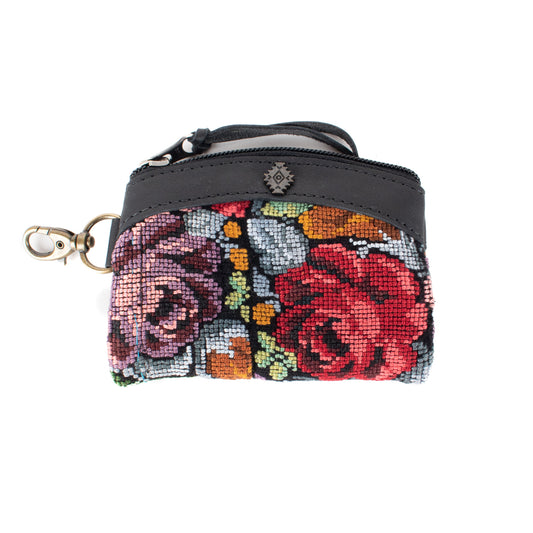 COIN PURSE - OOAK HUIPIL - BLACK - NO. 17495