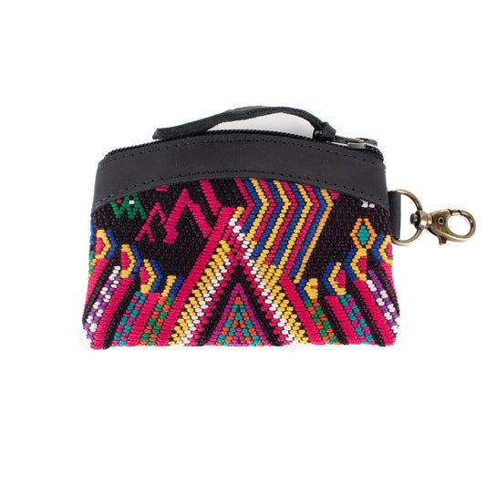 COIN PURSE - OOAK HUIPIL - BLACK - NO. 17497