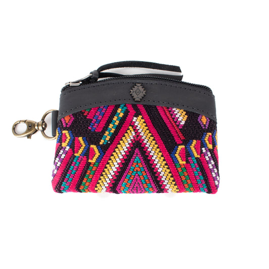 COIN PURSE - OOAK HUIPIL - BLACK - NO. 17497