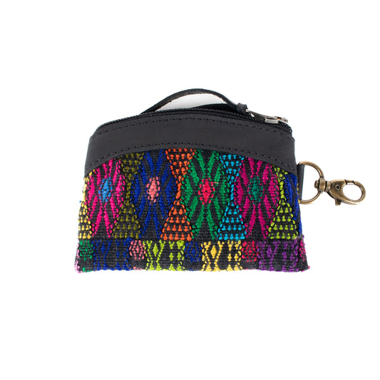 COIN PURSE - OOAK HUIPIL - BLACK - NO. 17499