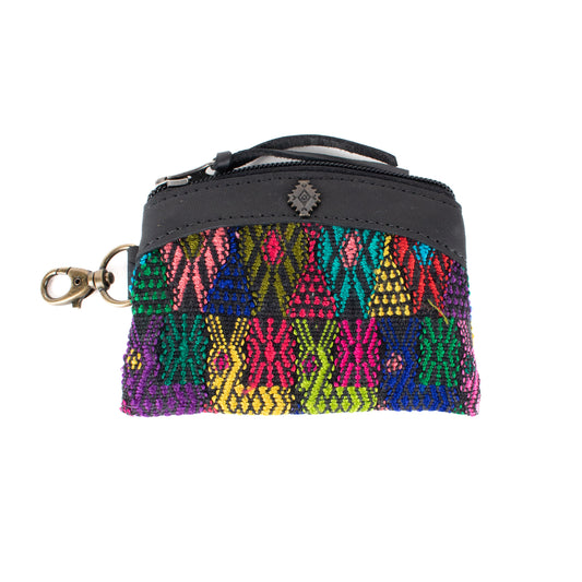 COIN PURSE - OOAK HUIPIL - BLACK - NO. 17499
