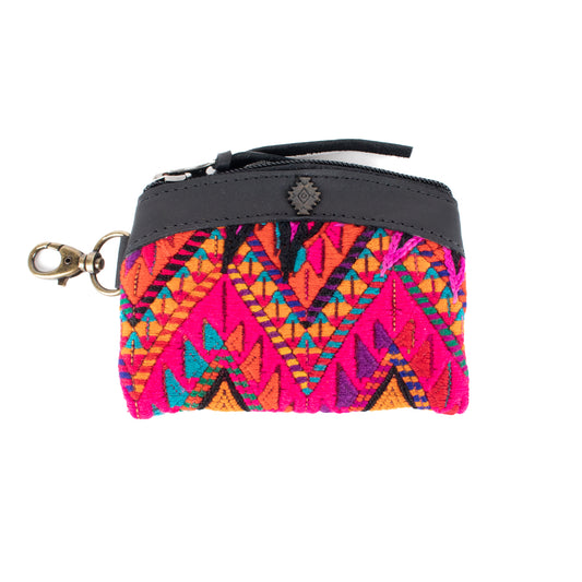 COIN PURSE - OOAK HUIPIL - BLACK - NO. 17501
