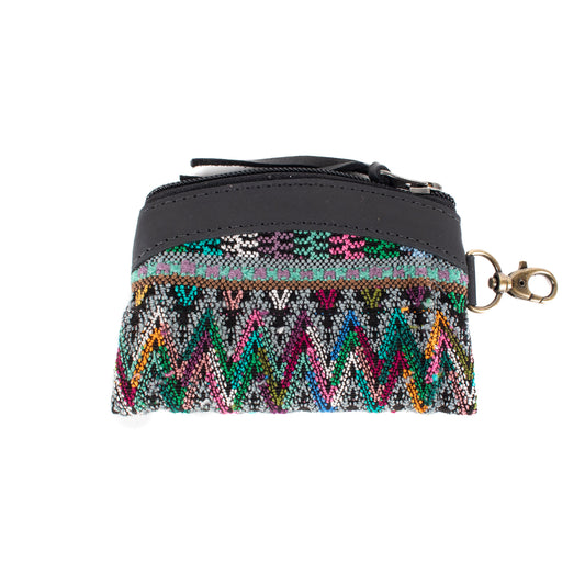 COIN PURSE - OOAK HUIPIL - BLACK - NO. 17502