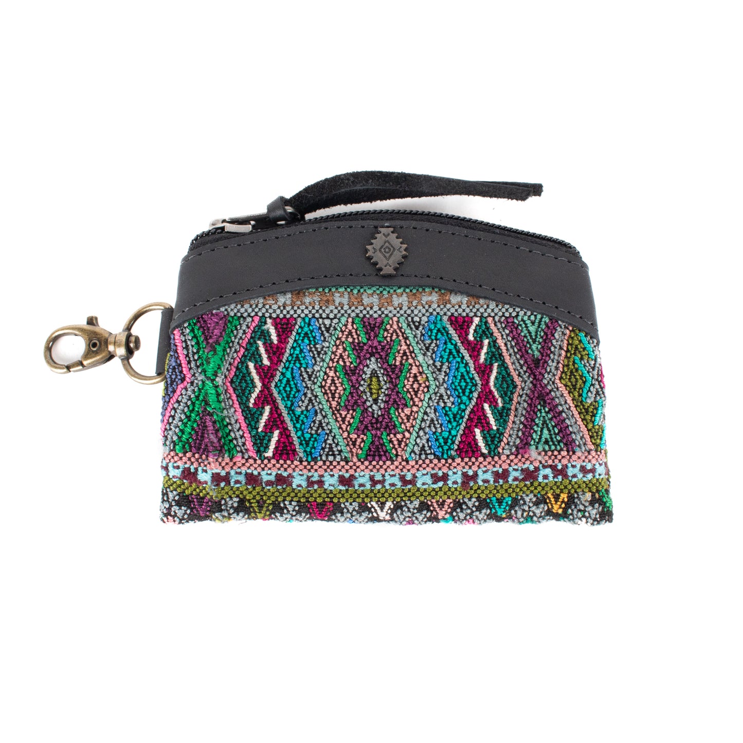 COIN PURSE - OOAK HUIPIL - BLACK - NO. 17502