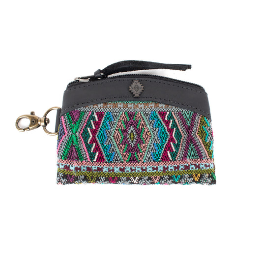 COIN PURSE - OOAK HUIPIL - BLACK - NO. 17502
