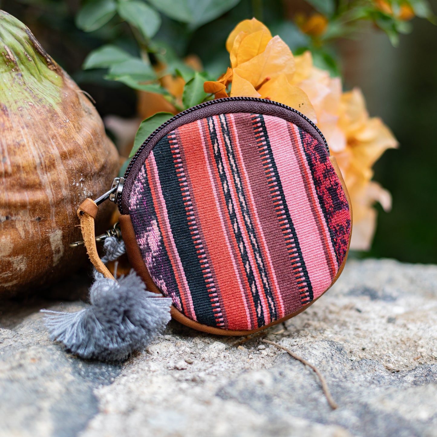 CIRCLE COIN PURSE - CORTE - CAFE - NO. 17537