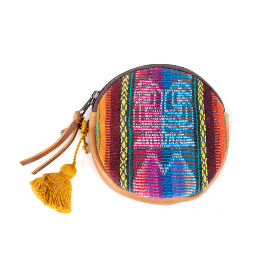 CIRCLE COIN PURSE - CORTE - CAFE - NO. 17544
