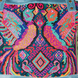THE MEDIUM PERFECT BAG - OOAK HUIPIL - CERULEAN - NO. 17565