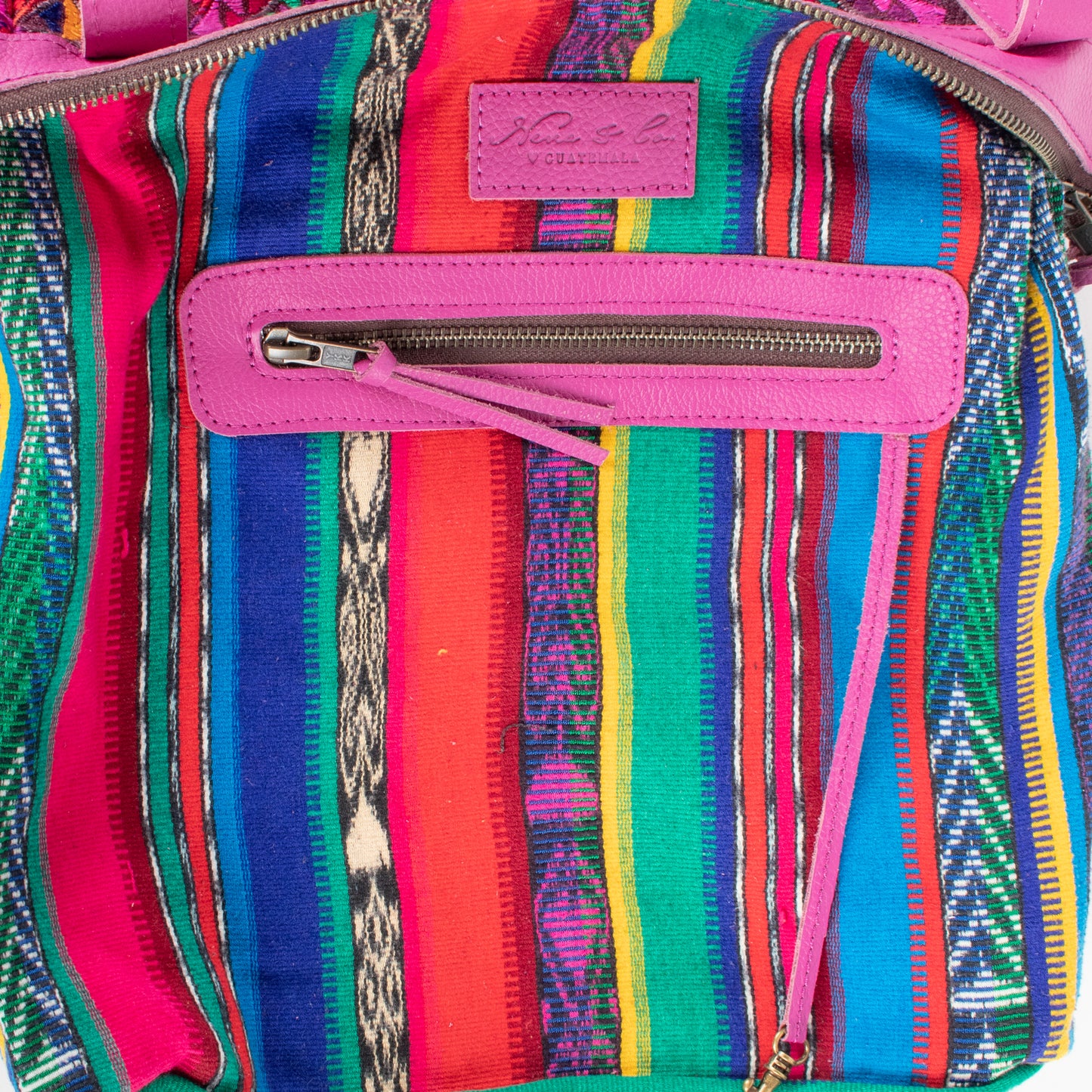THE MEDIUM PERFECT BAG - OOAK HUIPIL - BABY RHINO - NO. 17566