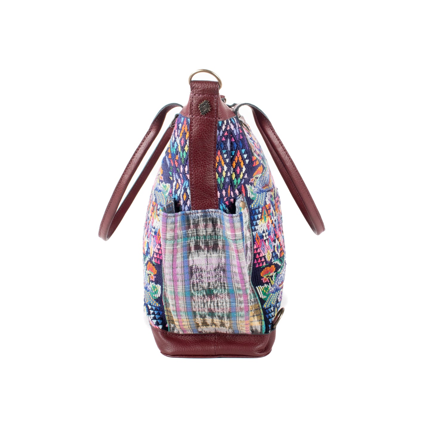 THE MEDIUM PERFECT BAG - OOAK HUIPIL - AMARANTH - NO. 17567