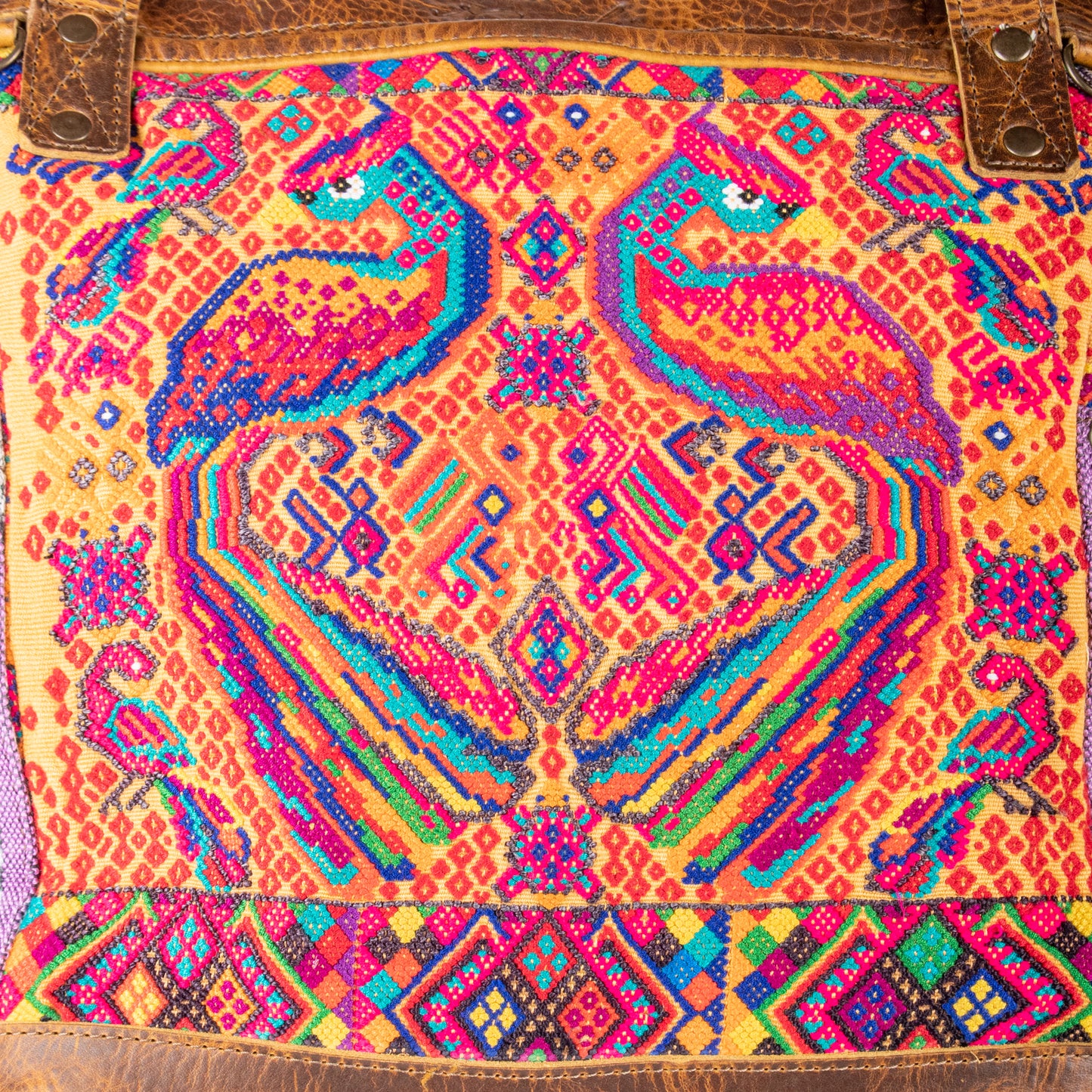 THE MEDIUM PERFECT BAG - OOAK HUIPIL - TAWNY - NO. 17569