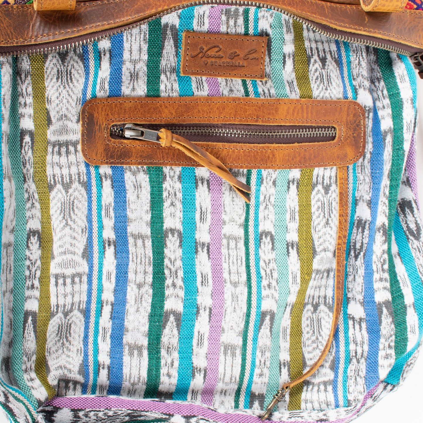 THE MEDIUM PERFECT BAG - OOAK HUIPIL - TAWNY - NO. 17569