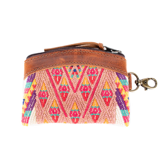 COIN PURSE - OOAK HUIPIL - HONEY - NO. 17620