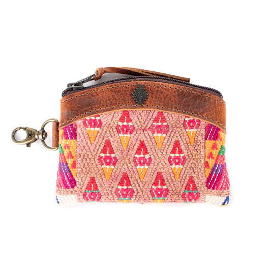 COIN PURSE - OOAK HUIPIL - HONEY - NO. 17620