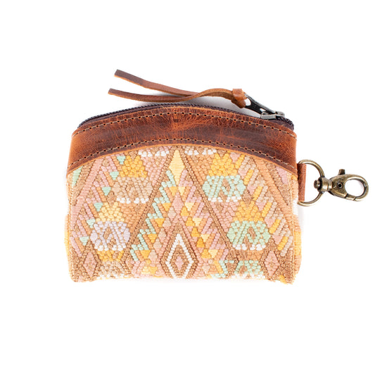 COIN PURSE - OOAK HUIPIL - HONEY - NO. 17628 **SHIP WINDOW**
