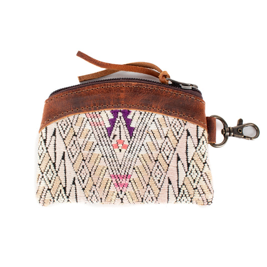 COIN PURSE - OOAK HUIPIL - HONEY - NO. 17637