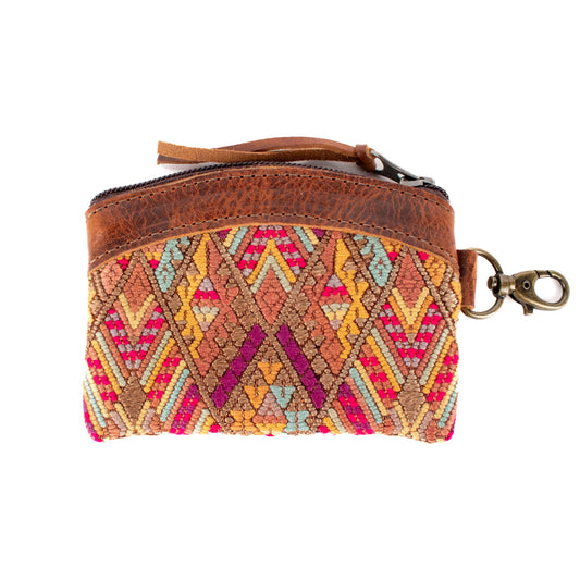 COIN PURSE - OOAK HUIPIL - HONEY - NO. 17638