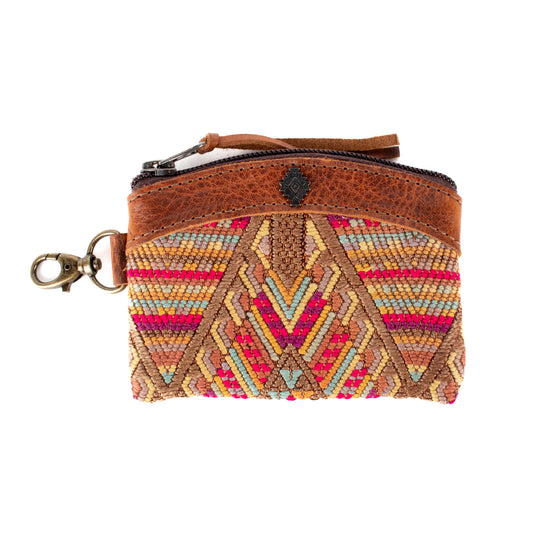 COIN PURSE - OOAK HUIPIL - HONEY - NO. 17638
