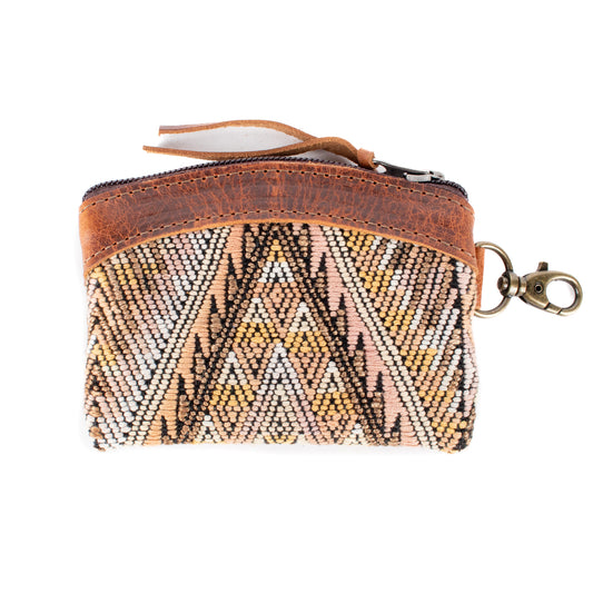 COIN PURSE - OOAK HUIPIL - HONEY - NO. 17639