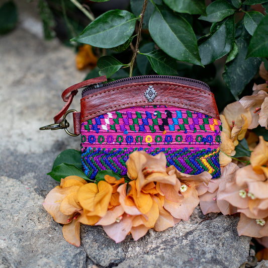 COIN PURSE - OOAK HUIPIL - COPPER - NO. 17645