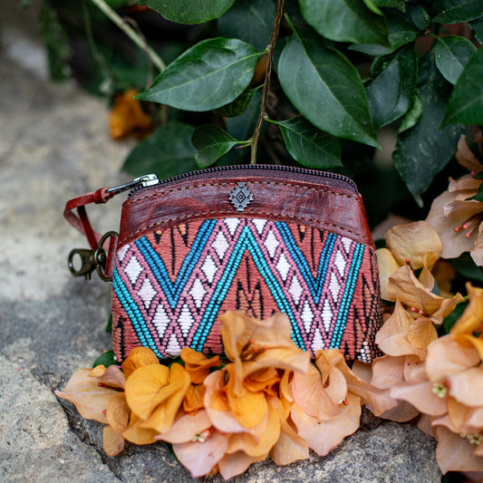 COIN PURSE - OOAK HUIPIL - COPPER - NO. 17646