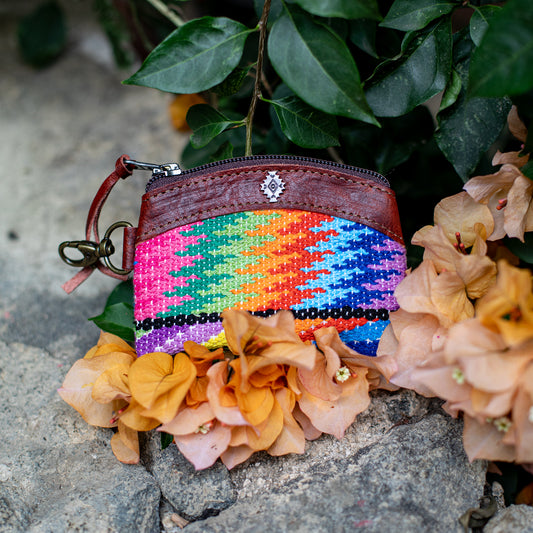 COIN PURSE - OOAK HUIPIL - COPPER - NO. 17647