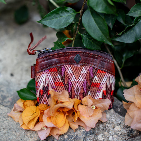 COIN PURSE - OOAK HUIPIL - COPPER - NO. 17648