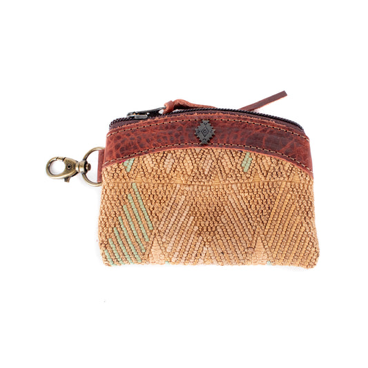 COIN PURSE - OOAK HUIPIL - COPPER - NO. 17650